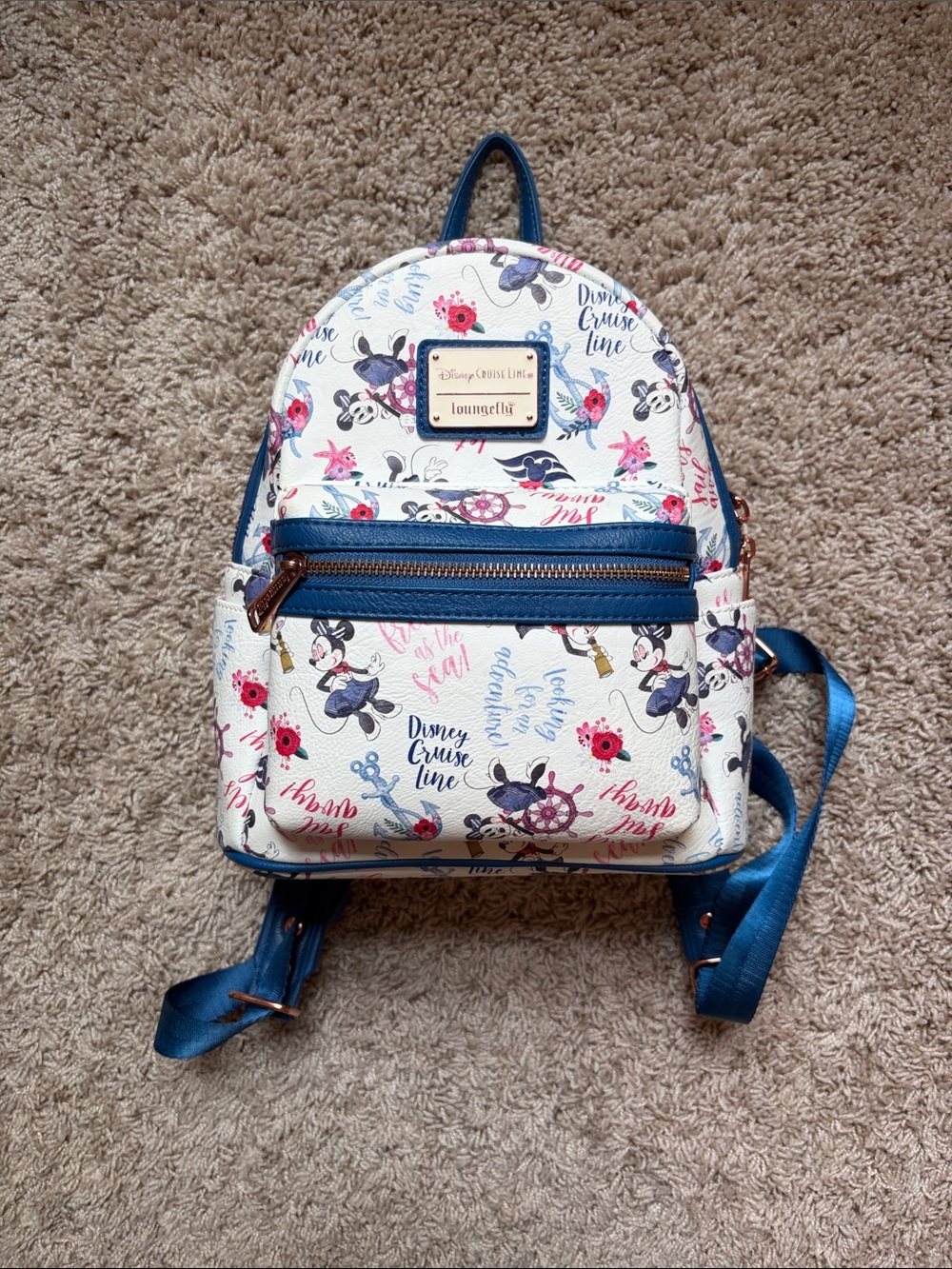 Disney Cruise Line Loungefly Minnie Mouse Mini Backpack [gently used]